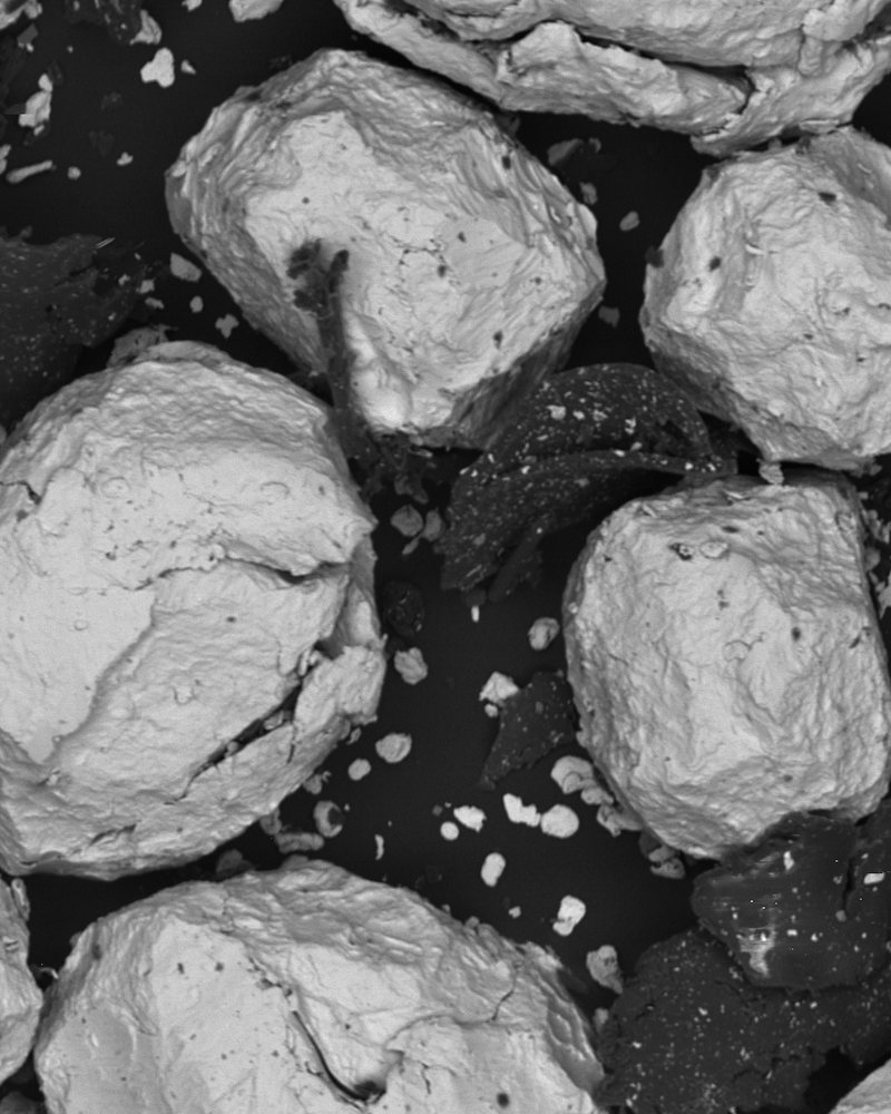 Micrograph of FCP-PM particles