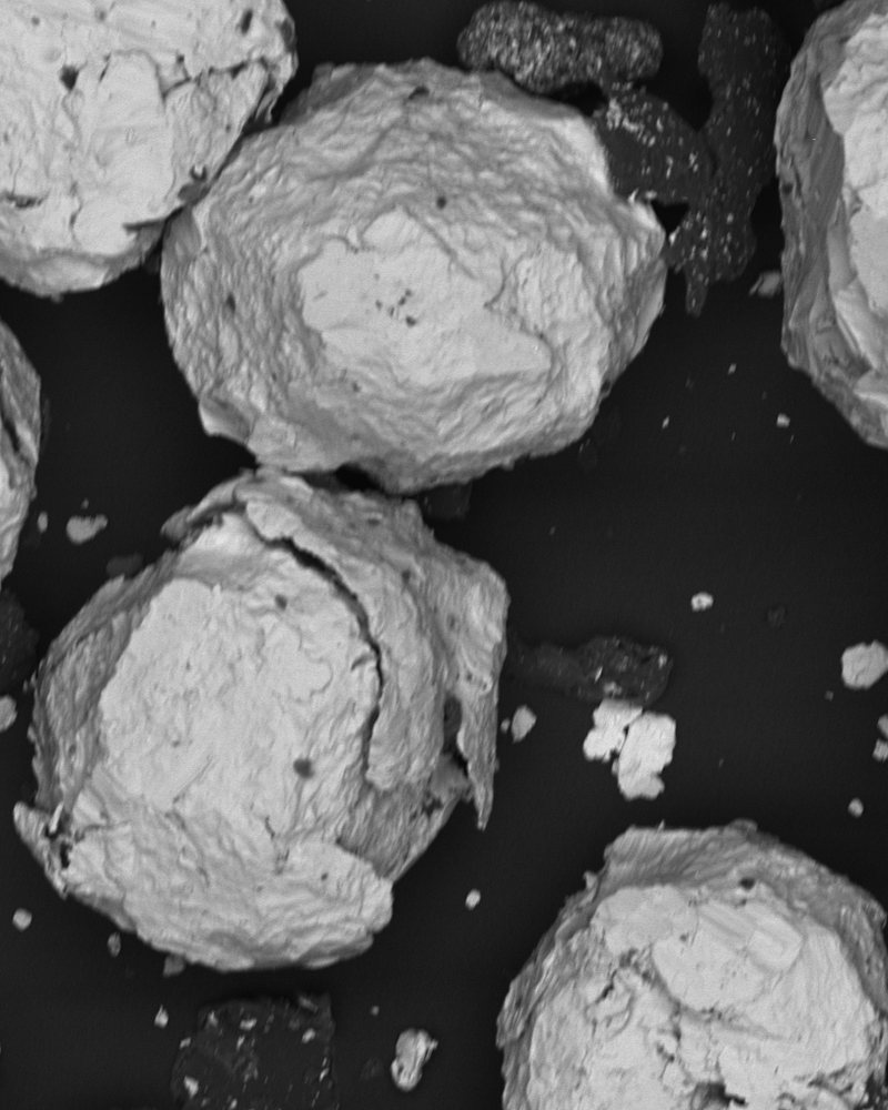 Micrograph of FCP-Si particles